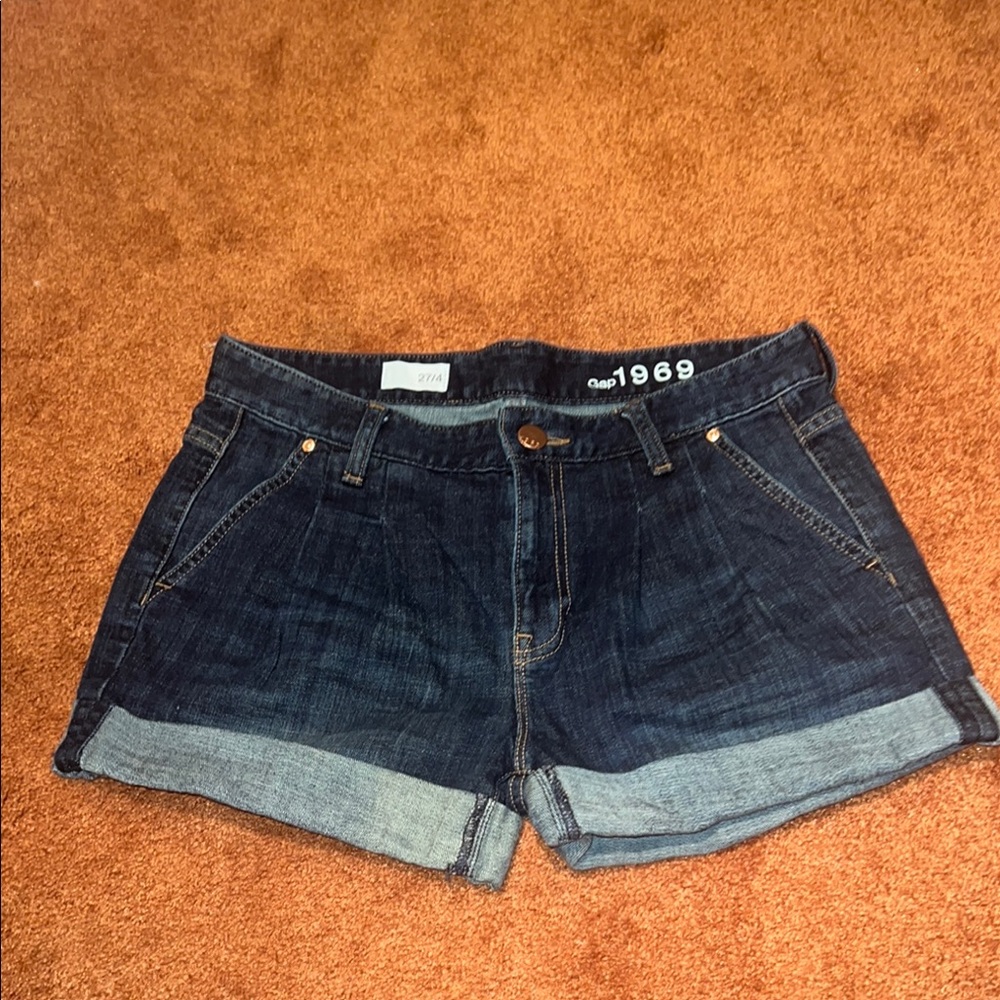 GAP Blue Jean Shorts Classic Cuffed Design